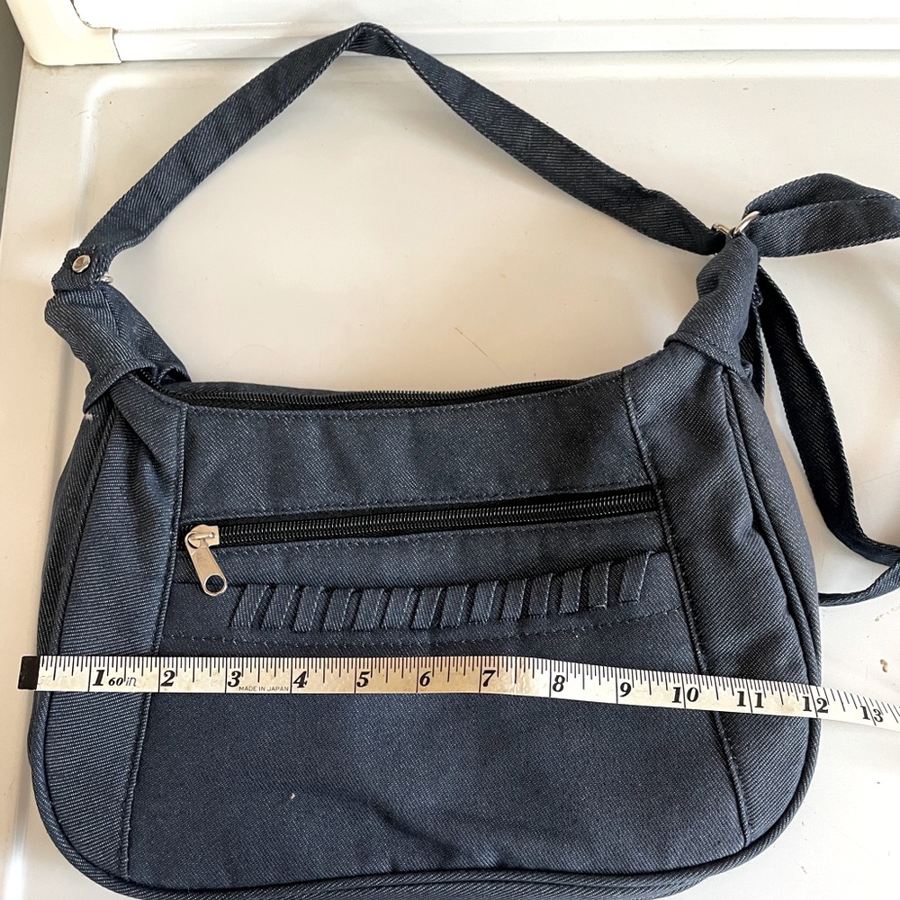 2 New small denim purses.  One is dark denim and one is a light denim